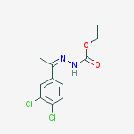 ethyl (2Z)-2-[1-(3,4-dichlorophenyl)ethylidene]hydrazinecarboxylate