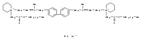 1,1'-{biphenyl-4,4'-diylbis[(2E)-3-methylbut-2-ene-4,1-diyl]}bis{1-[2-(decyloxy)-2-oxoethyl]piperidinium} dichloride