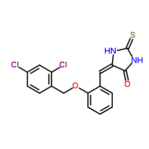 (5E)-5-{2-[(2,4-dichlorobenzyl)oxy]benzylidene}-2-thioxoimidazolidin-4-one