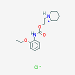 2-piperidin-1-ium-1-ylethyl N-(2-ethoxyphenyl)carbamate chloride
