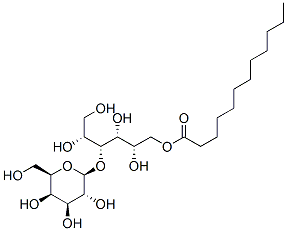 d-Glucitol, 4-O-beta-d-galactopyranosyl-, dodecanoate molecular structure