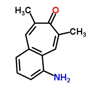 1-amino-6,8-dimethyl-7h-benzo[7]annulen-7-one molecular structure