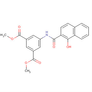1,3-Benzenedicarboxylic acid,5-[[(1-hydroxy-2-naphthalenyl)carbonyl]amino]-, dimethyl ester molecular structure
