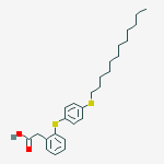 Benzeneacetic acid, 2-[[4-(dodecylthio)phenyl]thio]-