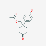Cyclohexanone, 4-[(acetyloxy)methyl]-4-(4-methoxyphenyl)-