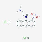 N,N-Dimethyl-N'-(1-nitro-9-anthracenyl)-1,2-ethanediamine, dihydrochloride molecular structure