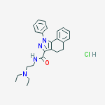 N-[2-(diethylamino)ethyl]-1-phenyl-4,5-dihydro-1H-benzo[g]indazole-3-carboxamide molecular structure