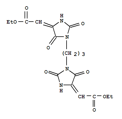 diethyl (2Z,2'Z)-2,2'-[propane-1,3-diylbis(2,5-dioxoimidazolidin-1-yl-4-ylidene)]diethanoate