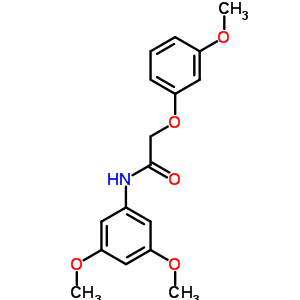 N-(3,5-dimethoxyphenyl)-2-(3-methoxyphenoxy)acetamide molecular structure