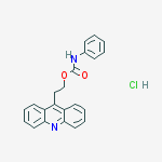 2-acridin-9-ylethyl N-phenylcarbamate;hydrochloride molecular structure
