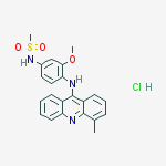 N-[3-methoxy-4-[(4-methylacridin-9-yl)amino]phenyl]methanesulfonamide;hydrochloride