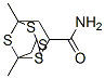 3,5,7-Trimethyl-2,4,6,8-tetrathiaadamantane-1-carboxamide molecular structure