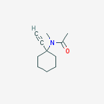 Acetamide, N-(1-ethynylcyclohexyl)-N-methyl- molecular structure