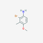 Benzenamine, 2-bromo-4-methoxy-3-methyl- molecular structure