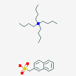1-Butanaminium, N,N,N-tributyl-, 2-naphthalenemethanesulfonate molecular structure