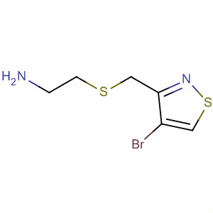 Ethanamine, 2-[[(4-bromo-3-isothiazolyl)methyl]thio]- molecular structure
