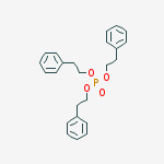 Phosphoric acid, triphenethyl ester molecular structure