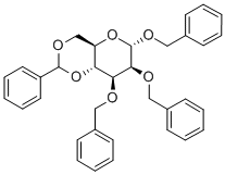 4,6-Di-O-benzylidene-1,2,3-tri-O-benzyl-α-D-mannopyranose molecular structure