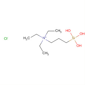 1-Propanaminium, N,N,N-triethyl-3-(trihydroxysilyl)-, chloride molecular structure
