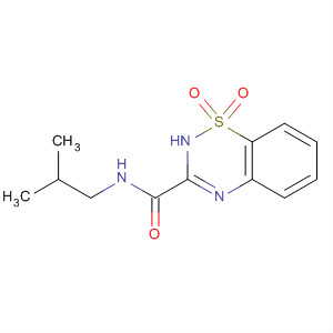 2H-1,2,4-Benzothiadiazine-3-carboxamide, N-(2-methylpropyl)-,1,1-dioxide molecular structure