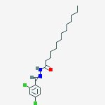N-[(2,4-dichlorophenyl)methylideneamino]tetradecanamide