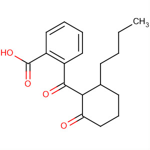Benzoic acid, 2-[(2-butyl-6-oxocyclohexyl)carbonyl]- molecular structure