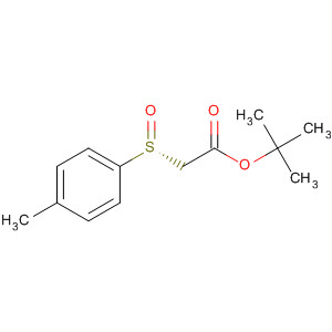 Acetic acid, [(4-methylphenyl)sulfinyl]-, 1,1-dimethylethyl ester, (R)- molecular structure