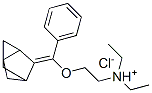 diethyl[2-(phenyltricyclo[2.2.1.02,6]heptylidenemethoxy)ethyl]ammonium chloride molecular structure