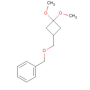 Benzene, [[(3,3-dimethoxycyclobutyl)methoxy]methyl]- molecular structure