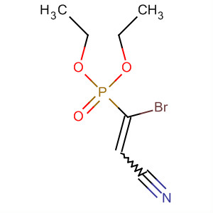 Phosphonic acid, (1-bromo-2-cyanoethenyl)-, diethyl ester molecular structure