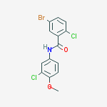 5-bromo-2-chloro-N-(3-chloro-4-methoxyphenyl)benzamide