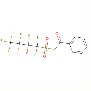 Ethanone, 2-[(nonafluorobutyl)sulfonyl]-1-phenyl- molecular structure