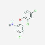 5-CHLORO-2-(2,4-DICHLOROPHENOXY)ANILINE molecular structure