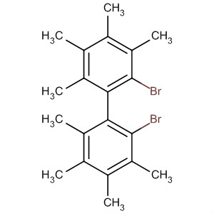 1,1'-Biphenyl, 2,2'-dibromo-3,3',4,4',5,5',6,6'-octamethyl- molecular structure