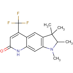 1,2,3,3-tetramethyl-5-(trifluoromethyl)-1,2,3,8-tetrahydro-7H-pyrrolo[3,2-g]quinolin-7-one molecular structure
