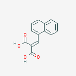 2-(naphthalen-1-ylmethylidene)propanedioic Acid molecular structure