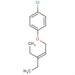 Benzene, 1-chloro-4-[(3-ethyl-2-pentenyl)oxy]- molecular structure