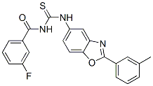 BENZAMIDE, 3-FLUORO-N-[[[2-(3-METHYLPHENYL)-5-BENZOXAZOLYL]AMINO]THIOXOMETHYL]-
