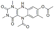 Benzo[g]pteridine-2,4(1H,3H)-dione,  5-acetyl-8-(acetyloxy)-5,10-dihydro-1,3,7-trimethyl-