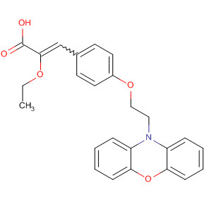 2-Propenoic acid,2-ethoxy-3-[4-[2-(10H-phenoxazin-10-yl)ethoxy]phenyl]- molecular structure