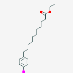 ethyl 11-(4-iodophenyl)undecanoate molecular structure