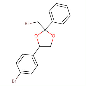 1,3-Dioxolane, 2-(bromomethyl)-4-(4-bromophenyl)-2-phenyl- molecular structure