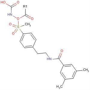 Carbamic acid,[[4-[2-[(3,5-dimethylbenzoyl)amino]ethyl]phenyl]sulfonyl]-, methyl ester molecular structure