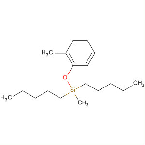Silane, methyl(2-methylphenoxy)dipentyl- molecular structure