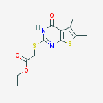 Ethyl 2-[(5,6-dimethyl-4-oxo-3h-thieno[2,3-d]pyrimidin-2-yl)sulfanyl]acetate