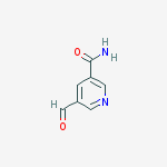 3-PYRIDINECARBOXAMIDE,5-FORMYL- molecular structure