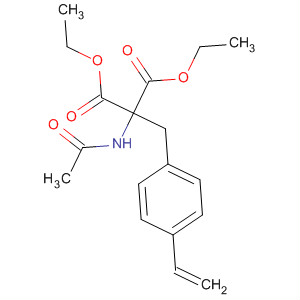 Propanedioic acid, (acetylamino)[(4-ethenylphenyl)methyl]-, diethylester molecular structure