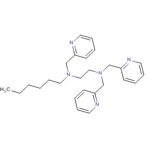 1,2-Ethanediamine, N-hexyl-N,N',N'-tris(2-pyridinylmethyl)- molecular structure