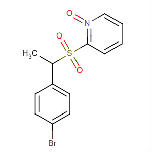 Pyridine, 2-[[1-(4-bromophenyl)ethyl]sulfonyl]-, 1-oxide molecular structure