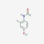 N-(4-hydroxy-2-methylphenyl)formamide molecular structure